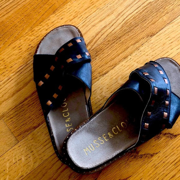 🍂Musse & Cloud Leather Sandals Size 8 Wide - Picture 2 of 7